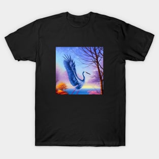 Blue Heron - Crane T-Shirt